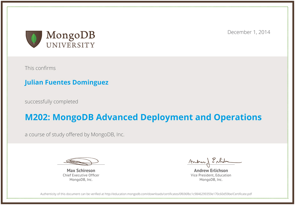 MongoDB Advanced Deployment (M202)